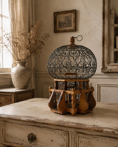 Vintage round balloon - balloon, top