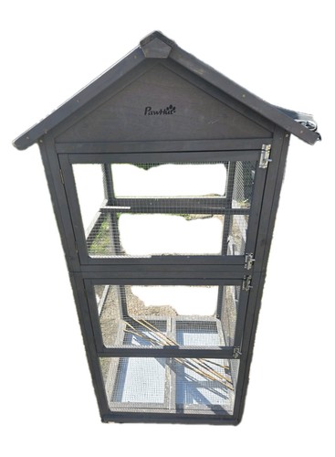 Large wooden aviary - large, bird